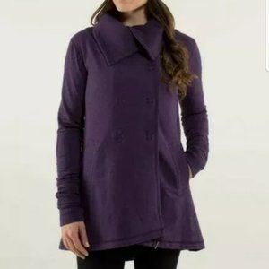 Lululemon Gratitude Wrap Jacket 8 Heathered Purple